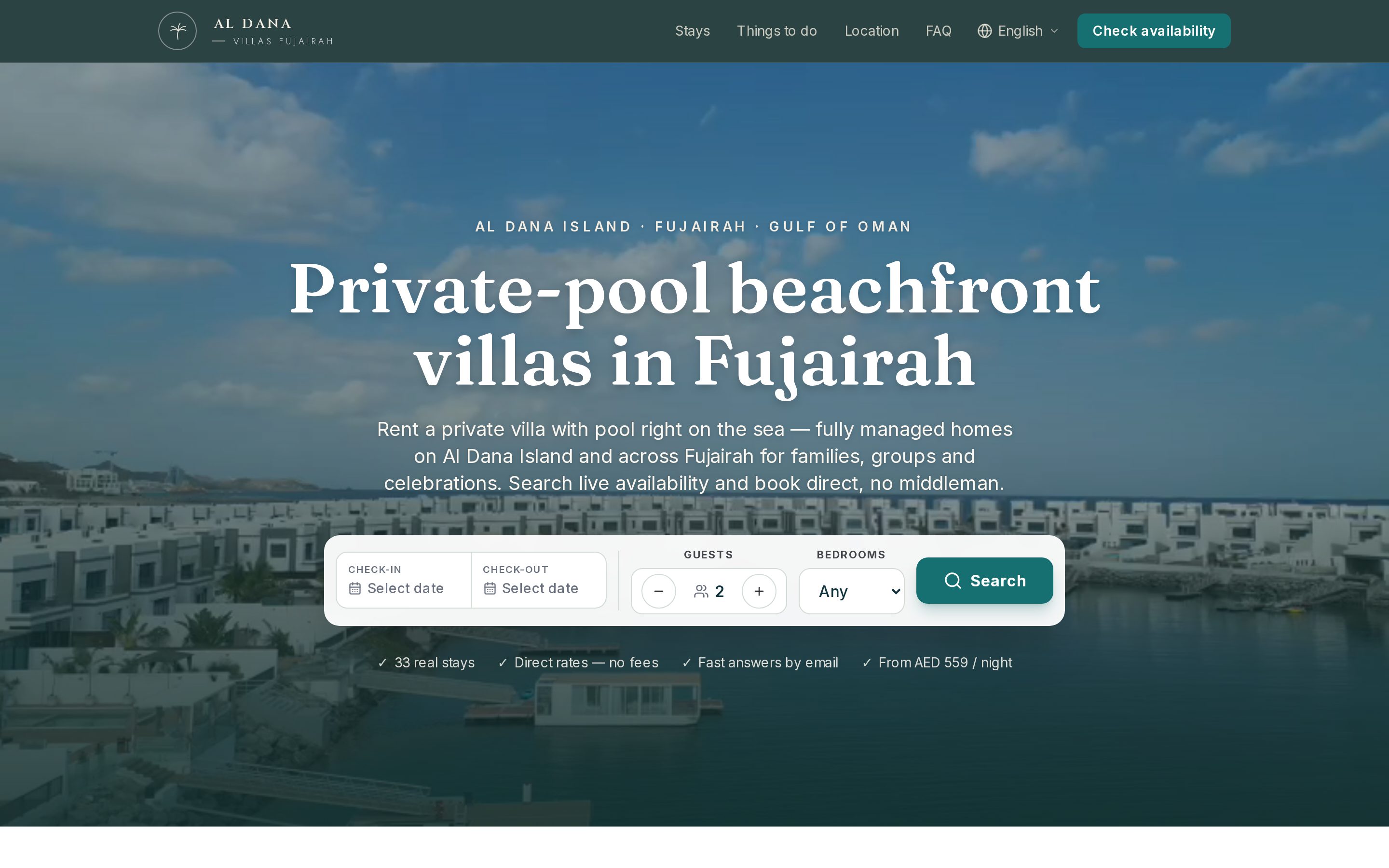 Al Dana Villas Fujairah screenshot