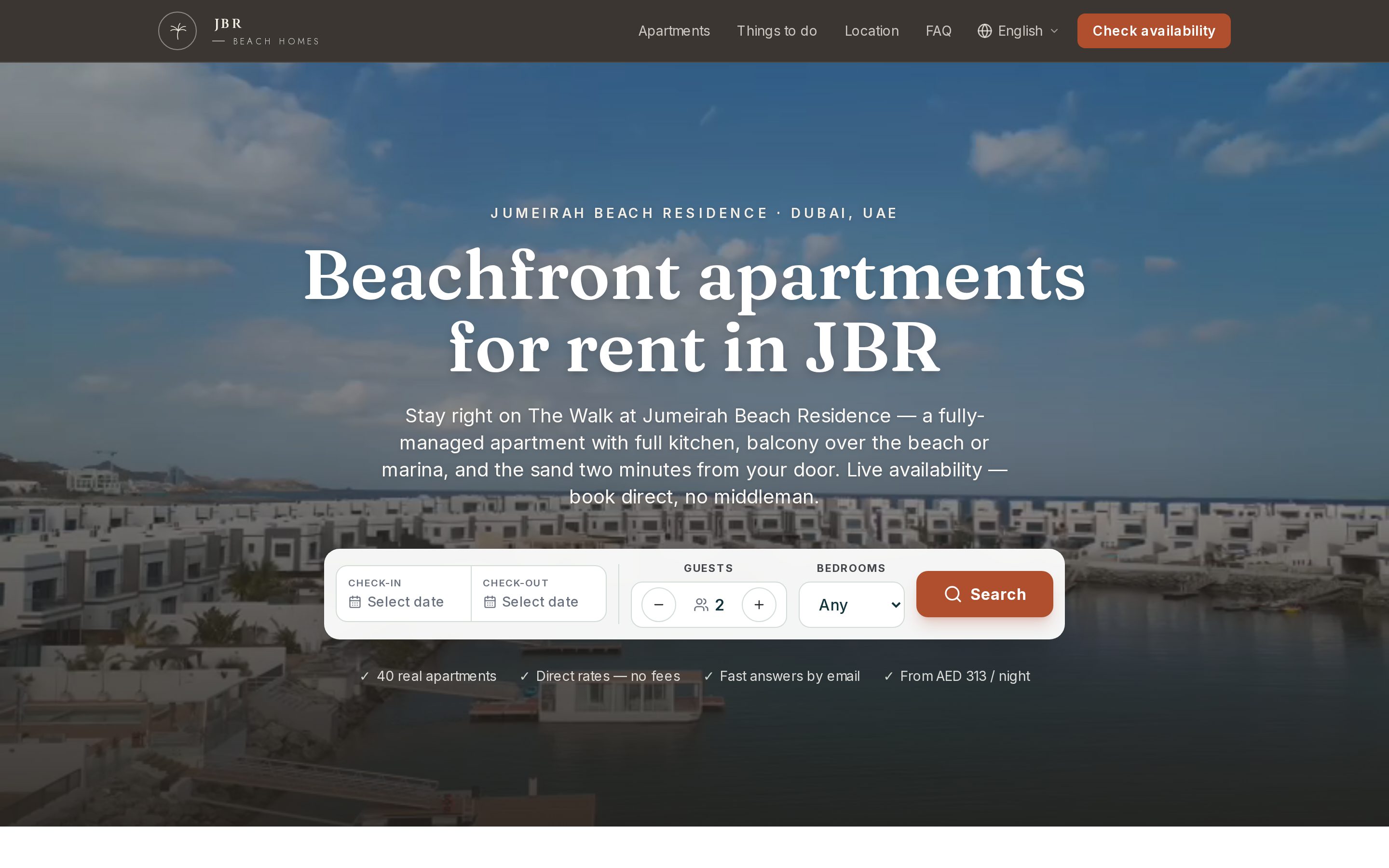 JBR Beach Homes screenshot